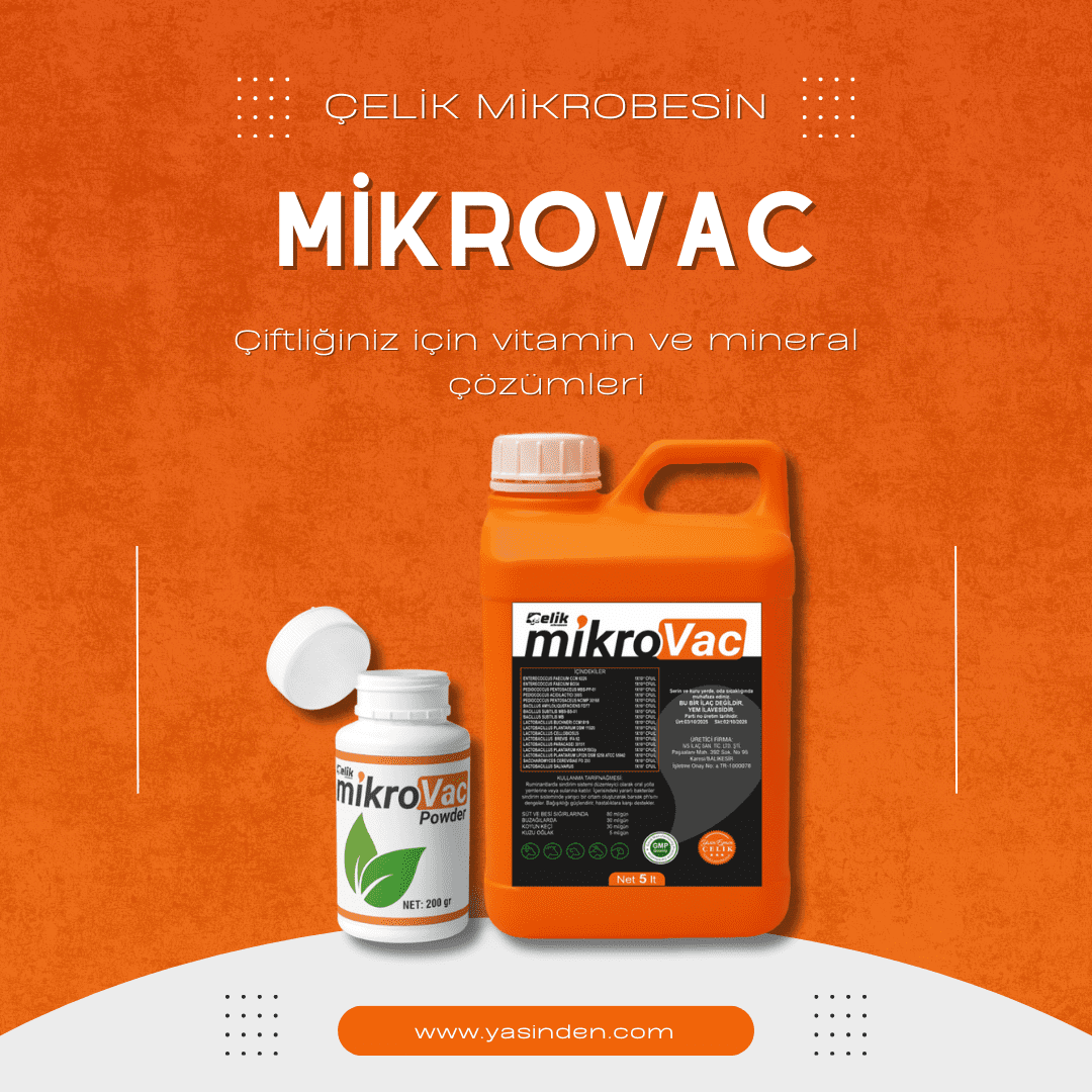 Çelik Mikrobesin şap hastalığı ve viral enfeksiyonlara karşı bağışıklık güçlendirici yem katkısı, premiks, vitamin ve mineral desteği.