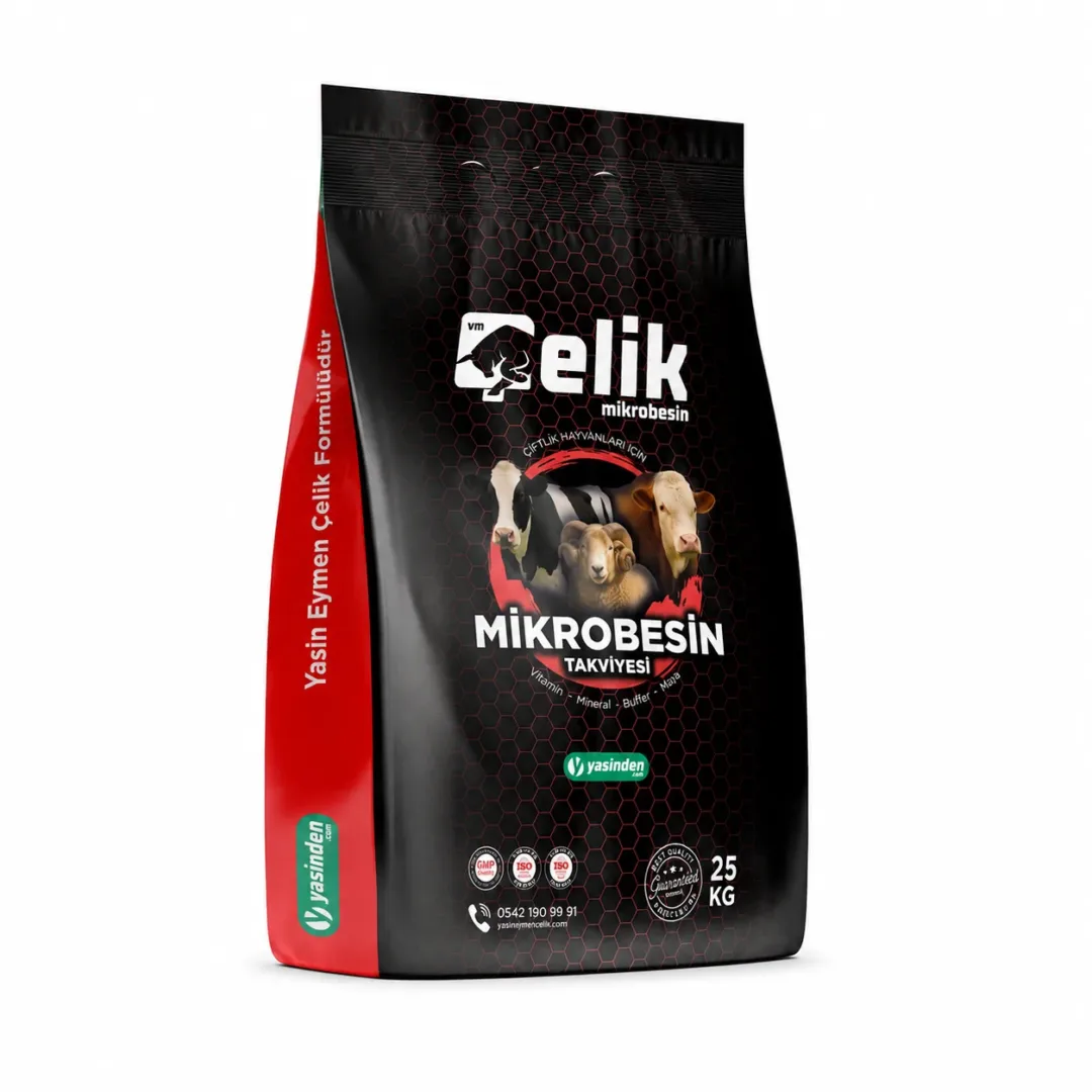 Çelik Besi 25 kg besi premiksi torbası
