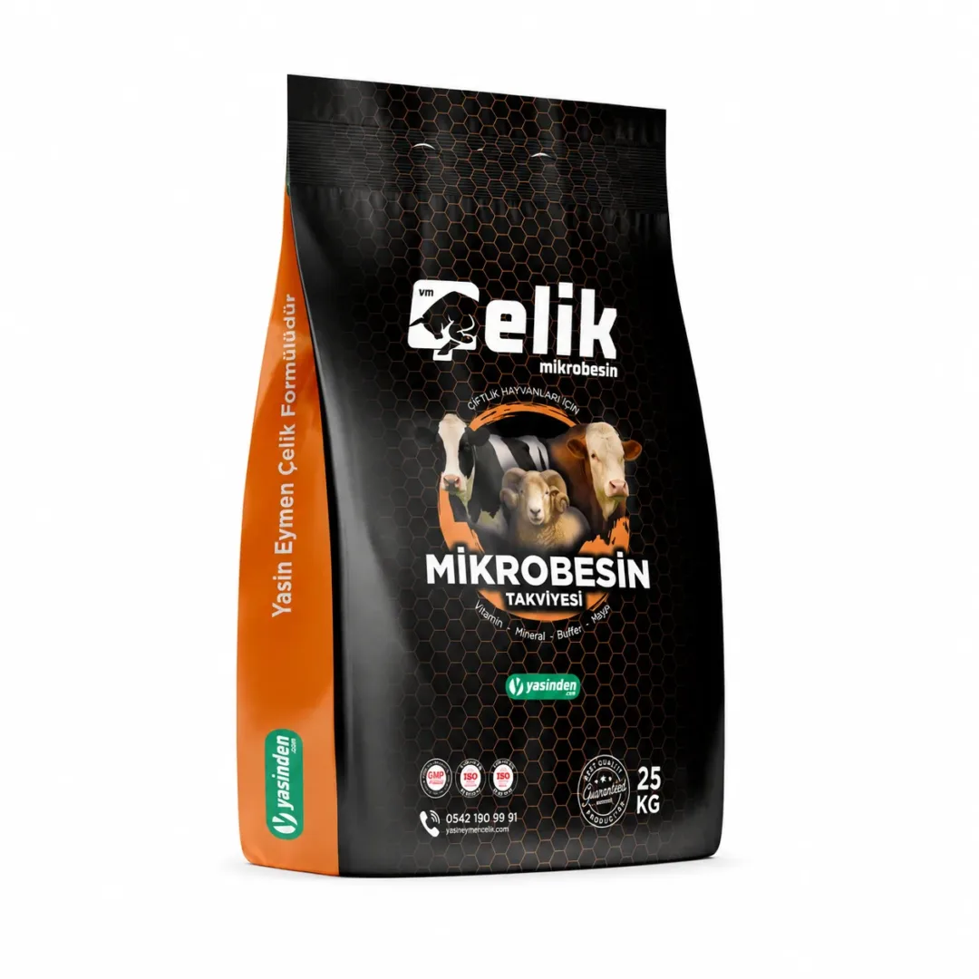 Çelik Buffer Toxmat 25 kg rumen tamponu ve toksin bağlayıcı torbası