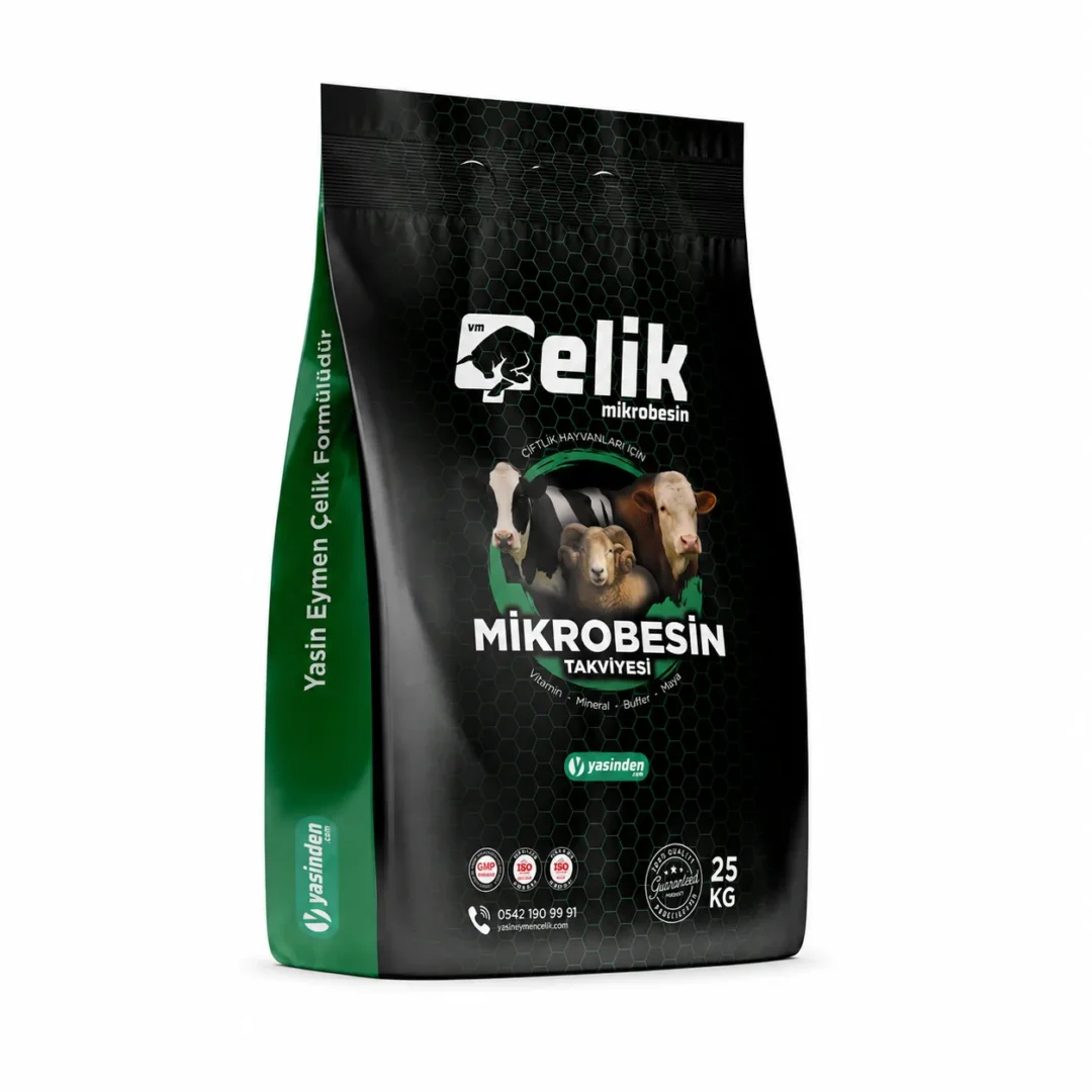 Çelik MikroTOX 25 kg toksin bağlayıcı yem katkısı torbası