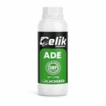 Çelik Sıvı AD₃E 1 litre vitamin takviyesi şişesi