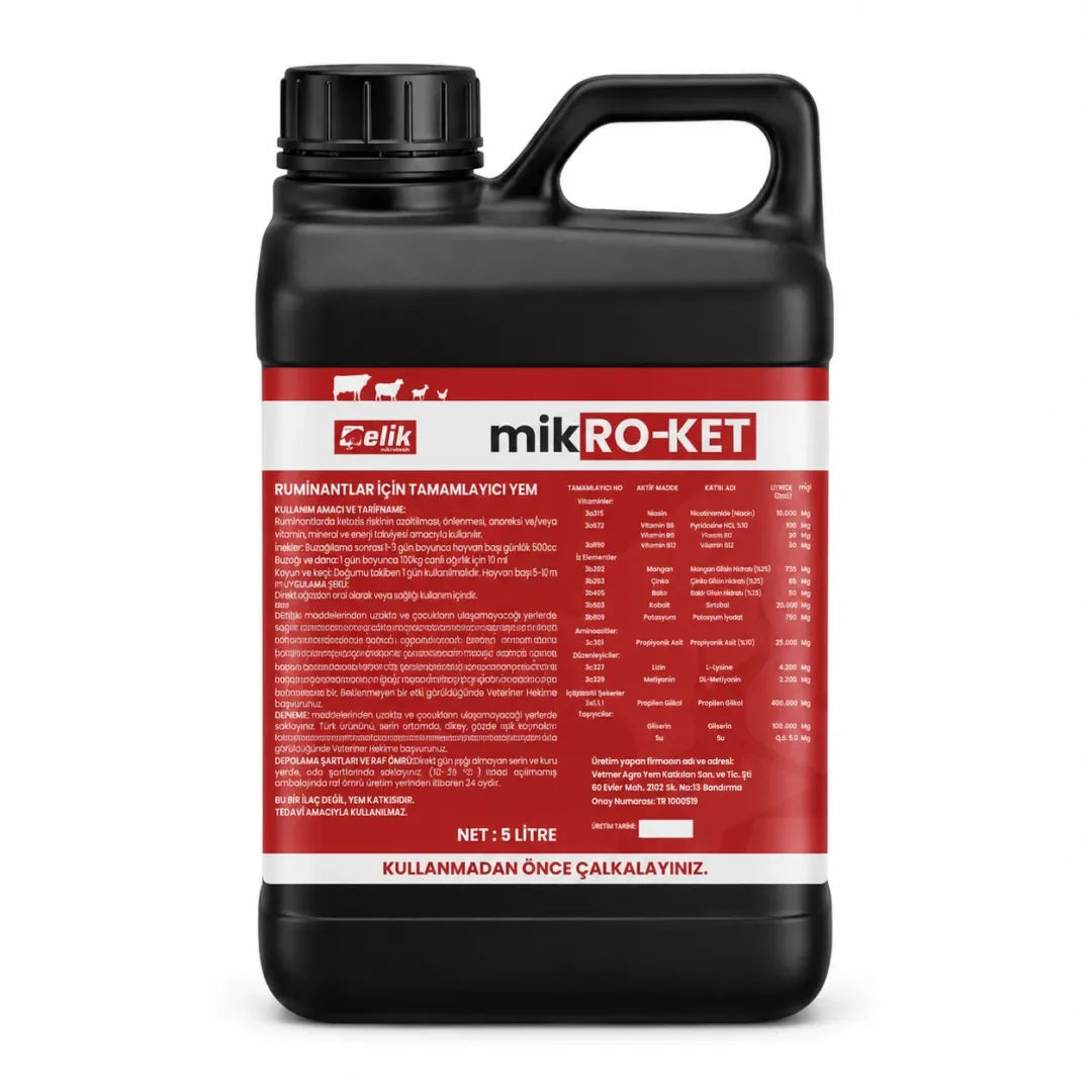 MikRO-KET 5 litre doğum sonrası enerji desteği bidonu