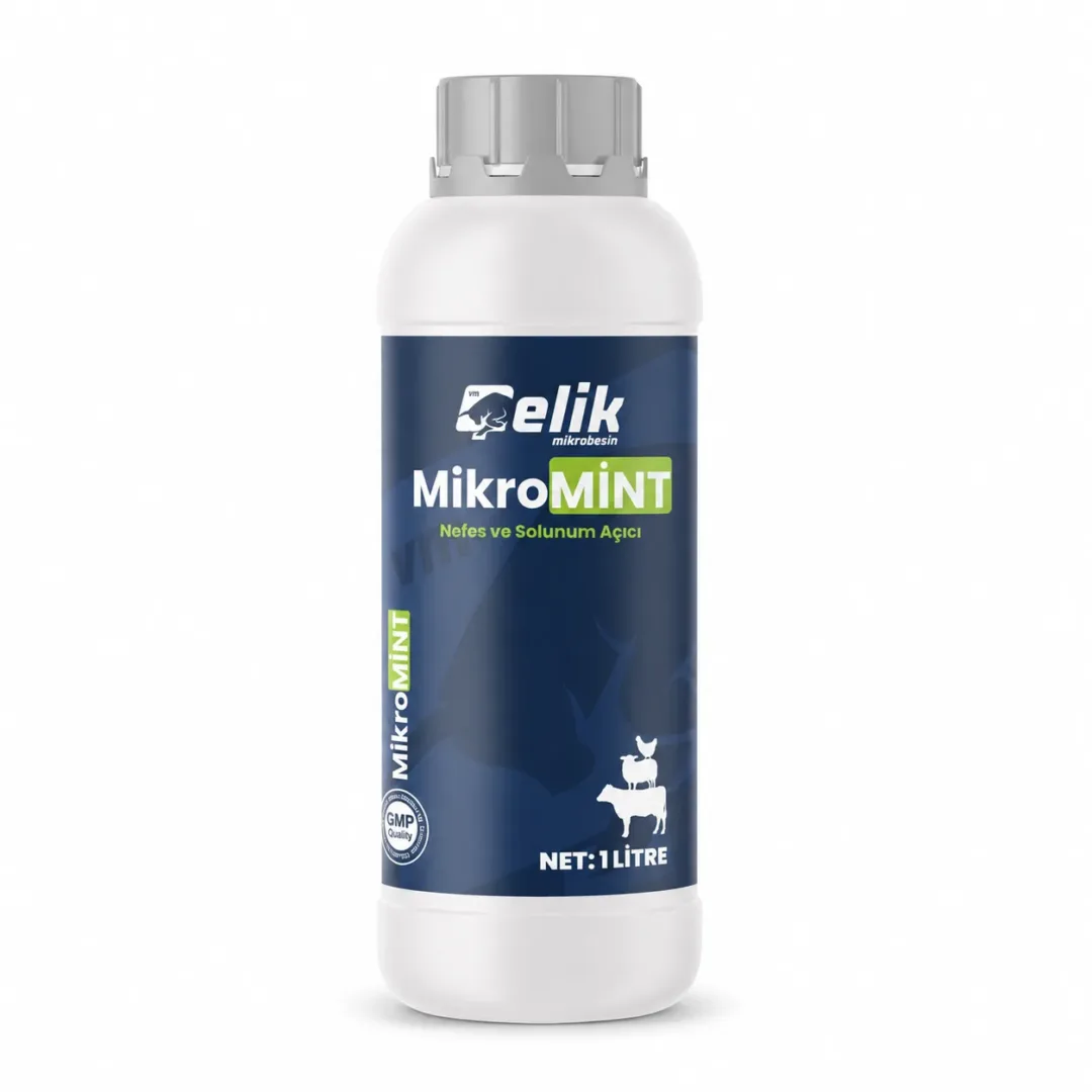MikroMİNT 1 litre kanatlı solunum destek takviyesi şişesi